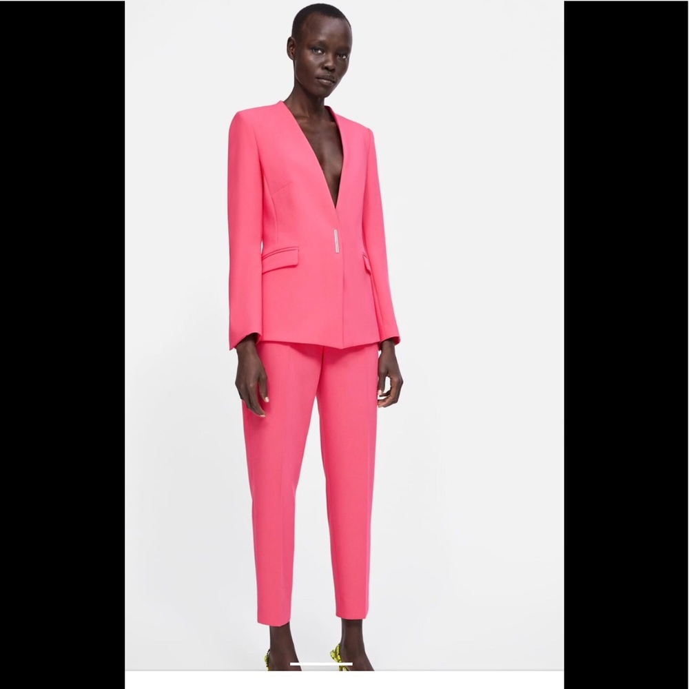 Zara Pink Blazer & Suit Jacket
